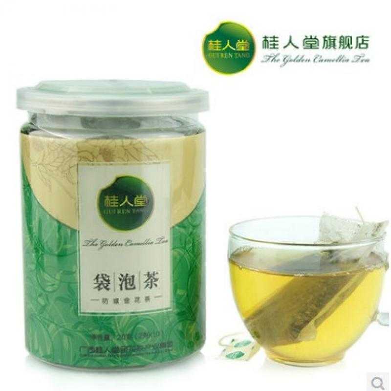 桂人堂金花茶 广西特产茶叶 有机种植绿茶 袋泡茶 罐装袋泡茶