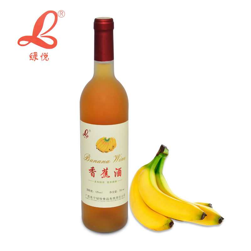 绿悦香蕉酒水果酒鸡尾酒750ml 100%香蕉原汁 酒质柔和醇厚